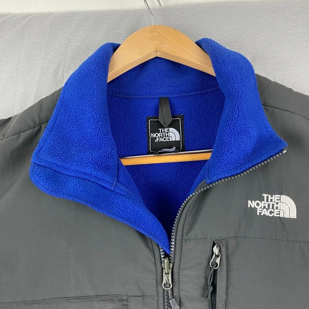 The North Face Polartec Denali Fleece Jacket Mens Large Full Zip cobalt blue - Picture 2 of 13